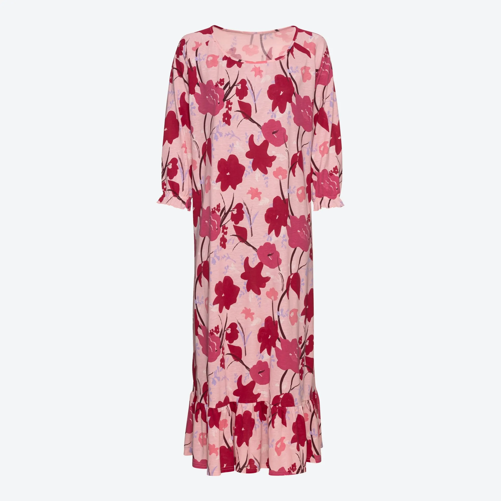 Damen-Nachthemd mit Blumenmuster