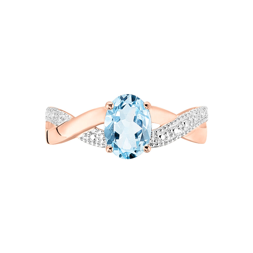 Bague Candice Or Rose Topaze