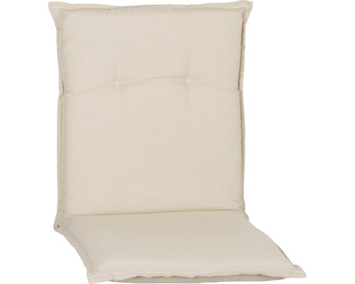 Kussen voor lage rugleuning, 98 x 46 cm, katoenmix, beige, natuurlijke afwerking