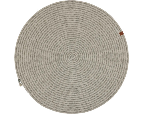 Milano beige rond vloerkleed, Ø 80 cm