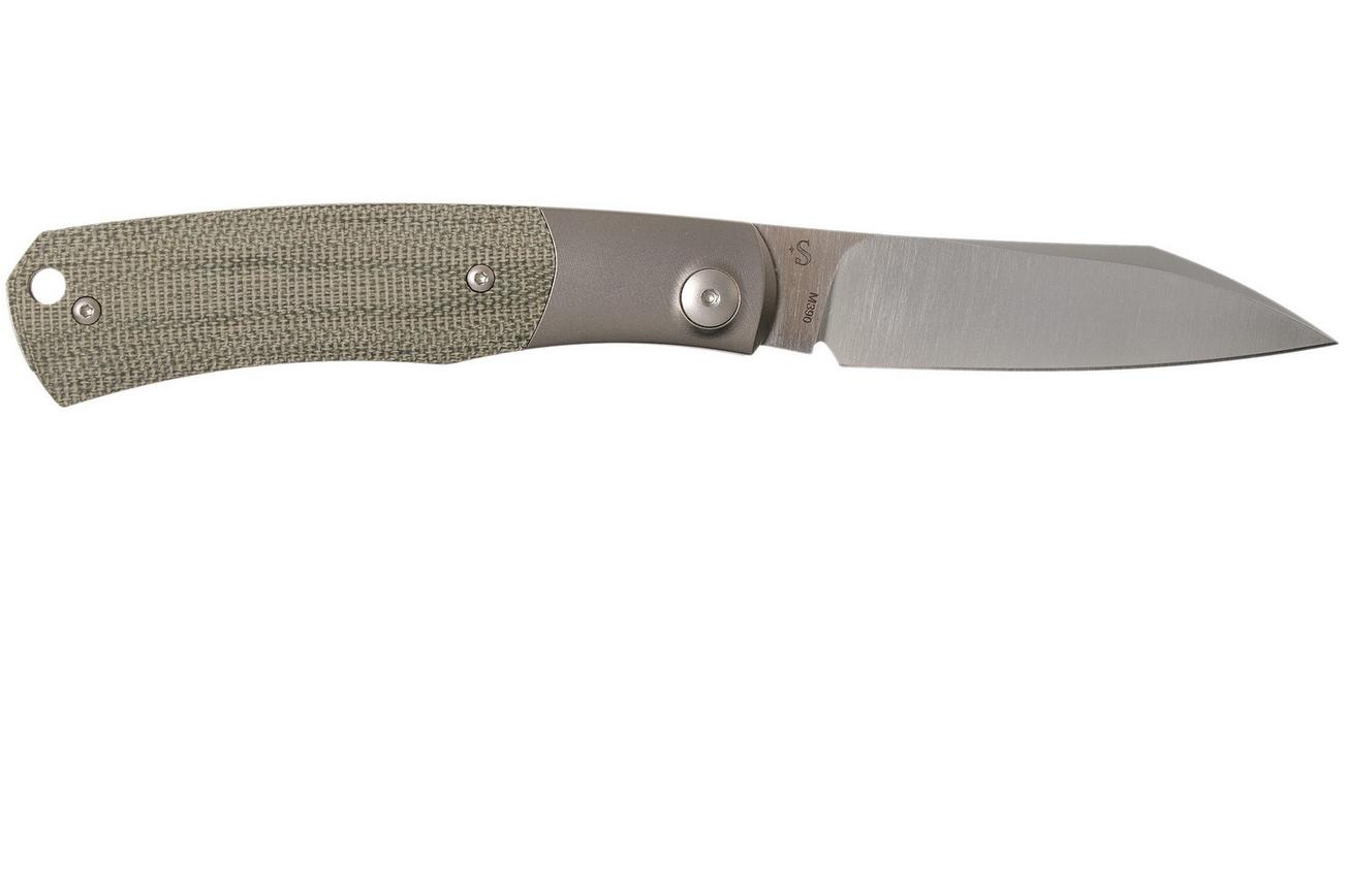 Viper Hug V5992CG Green Canvas Micarta zakmes, Sacha Thiel design
