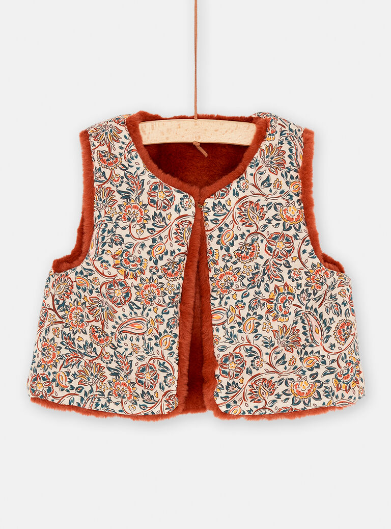 Gilet sans manches caramel