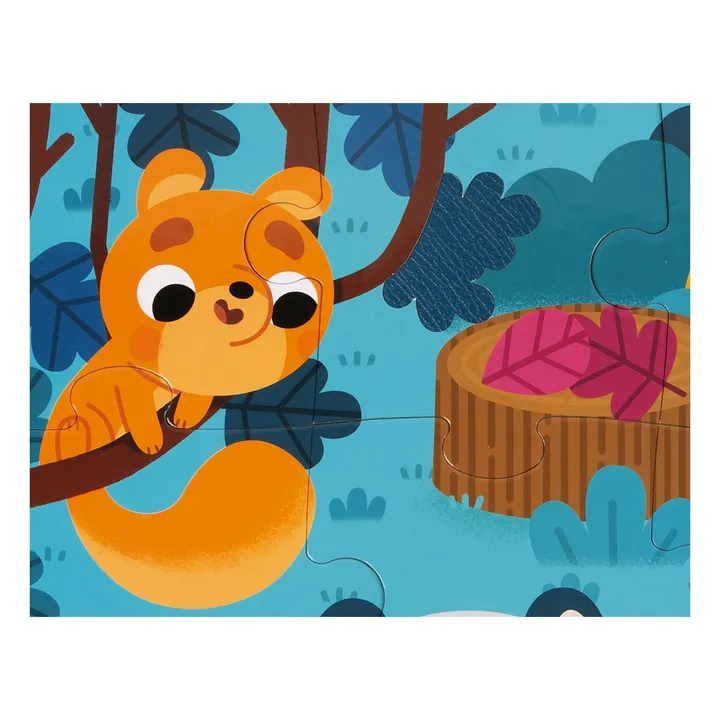 Janod Puzzle tactile Les Animaux de la Forêt - 20 pièces