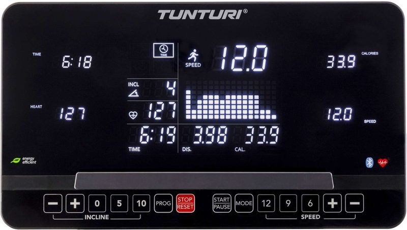 Tunturi - Platinum T20 - Loopband - Zwart - Staal