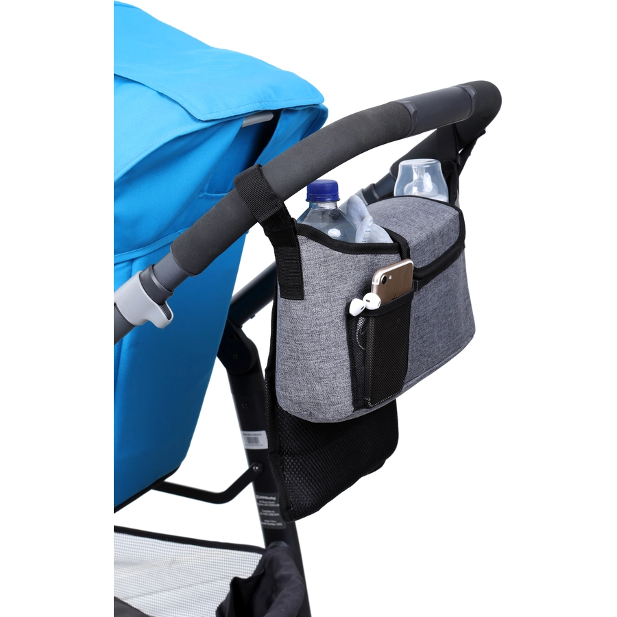 Dreambaby® 3-in-1 Kinderwagentasche Combo Set für unterwegs (Kinderwagen-Tasche  Kinderwagenhaken  Becherhalter)