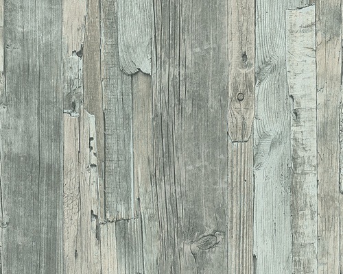 Vliesbehang 95405-5 Decoworld houtlook groen