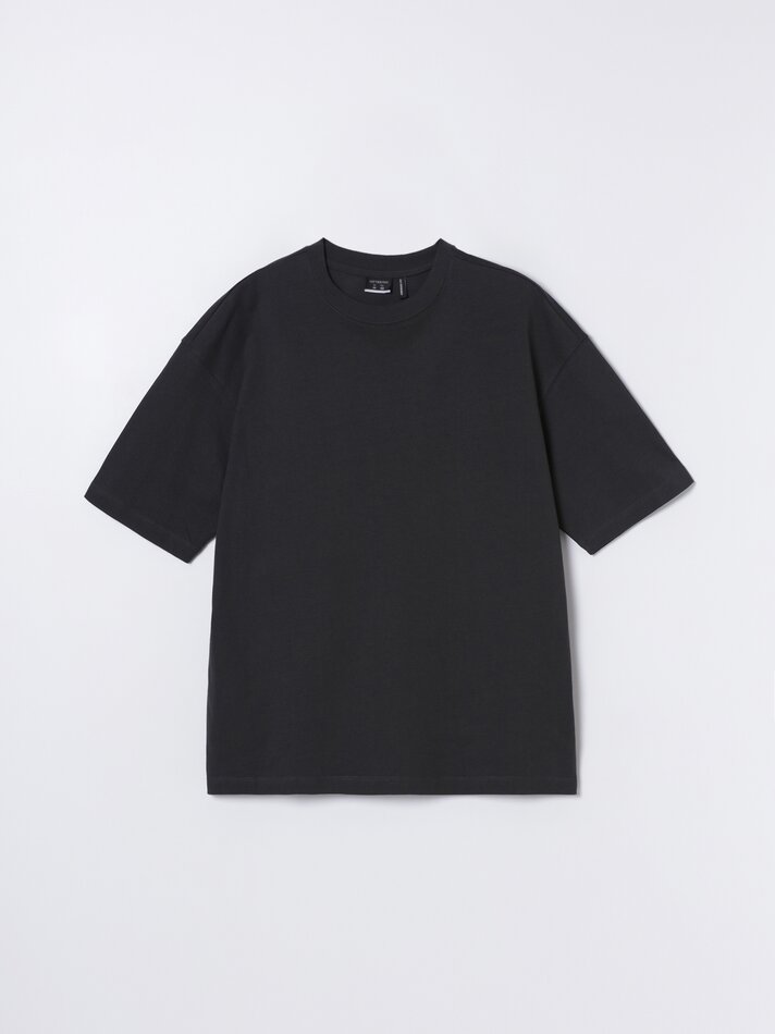 Camiseta básica oversized - Carbono