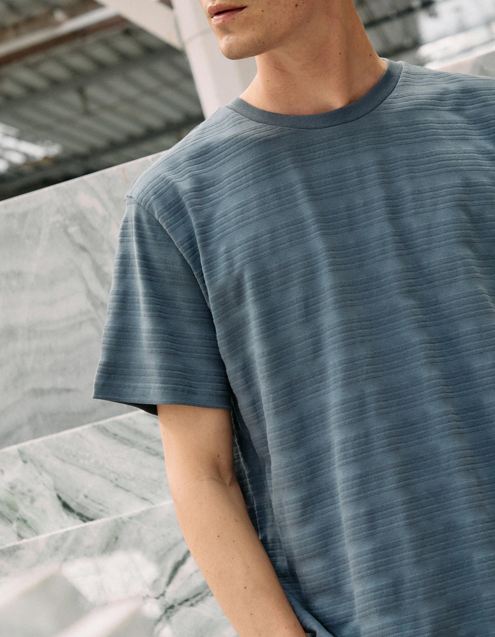 T-shirt Jersey, Homem, Azul