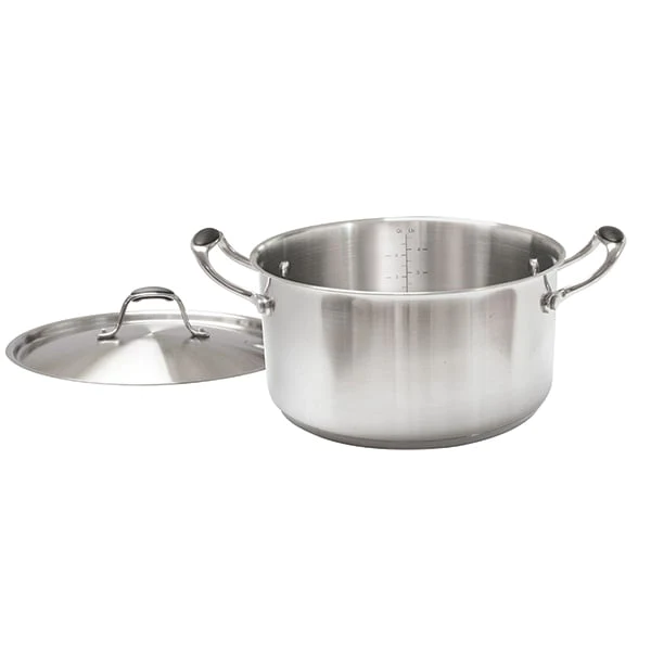 Set de deux faitouts en inox avec couvercle 24 cm et 28 cm Excell’inox