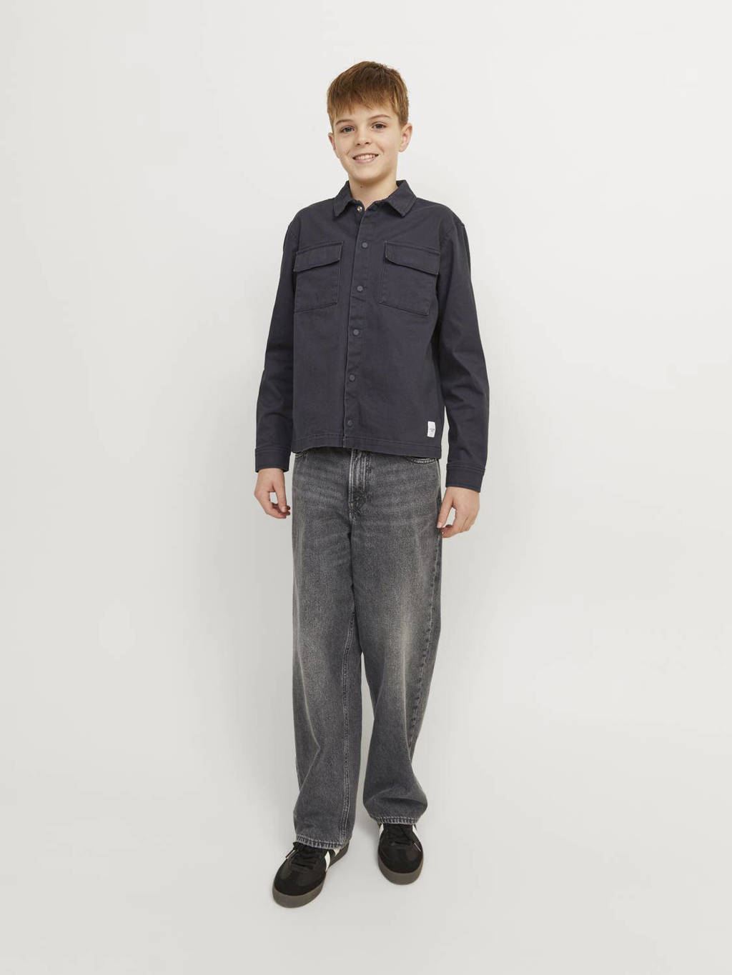 JACK & JONES loose fit jeans JJIALEX JJORIGINAL grey denim