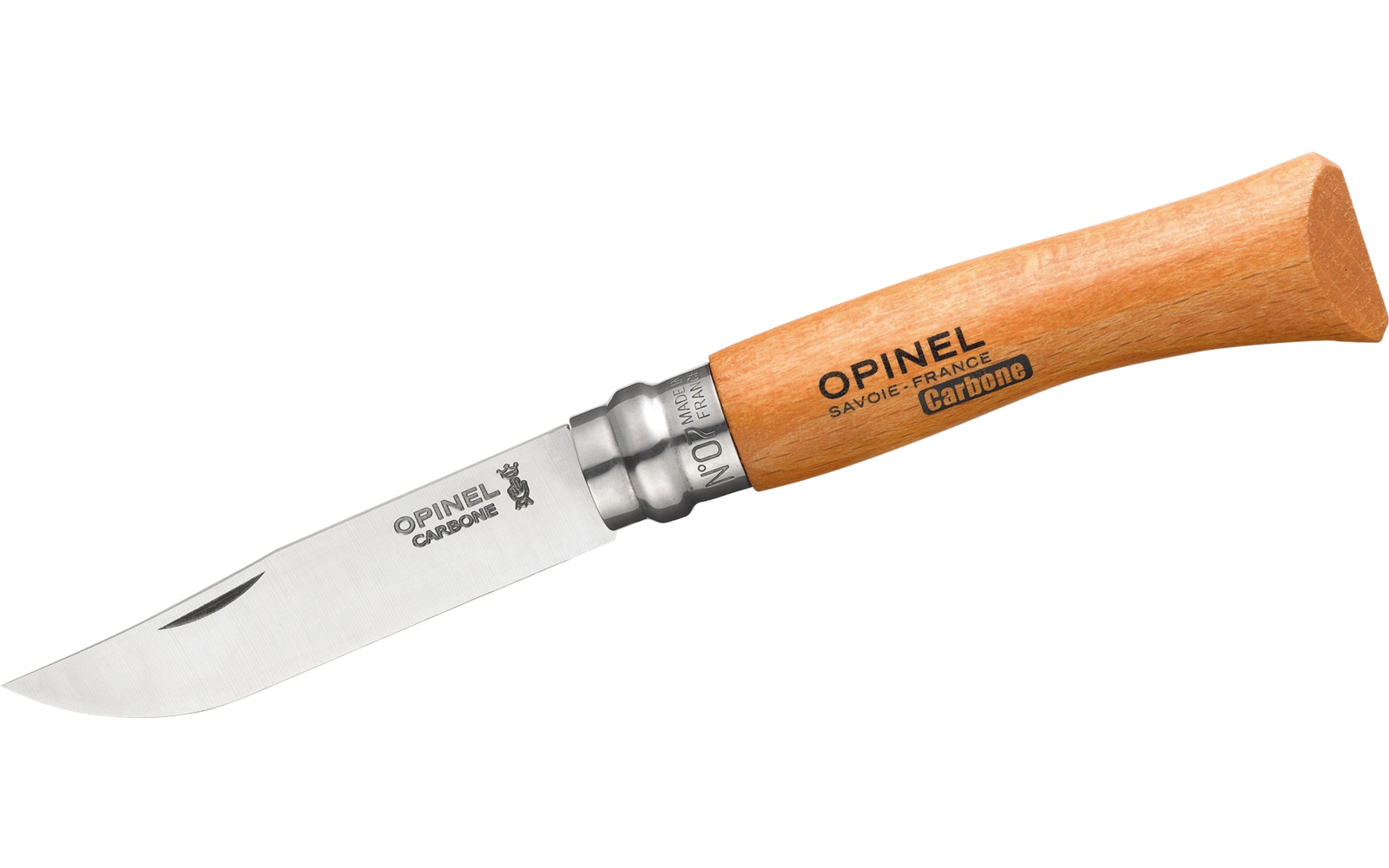 Opinel N°07 Taschenmesser Klingenlänge 8 cm Kohlenstoffstahl