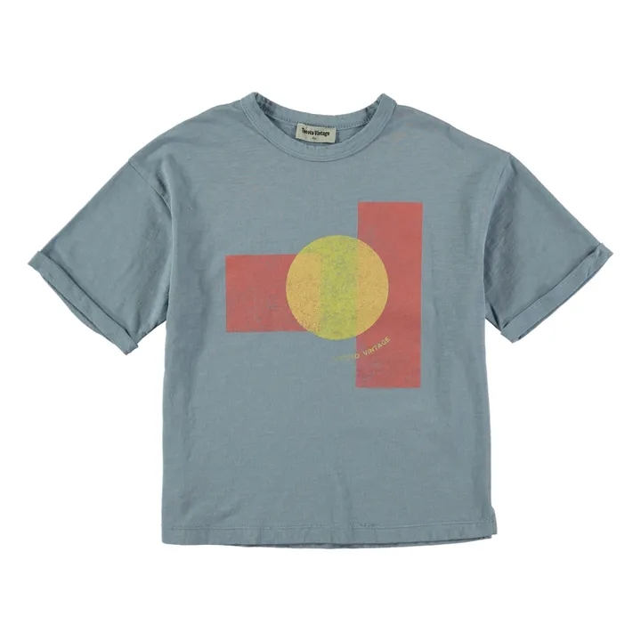 Tocoto Vintage T-Shirt Oversize Sunshine Coton Bio | Bleu