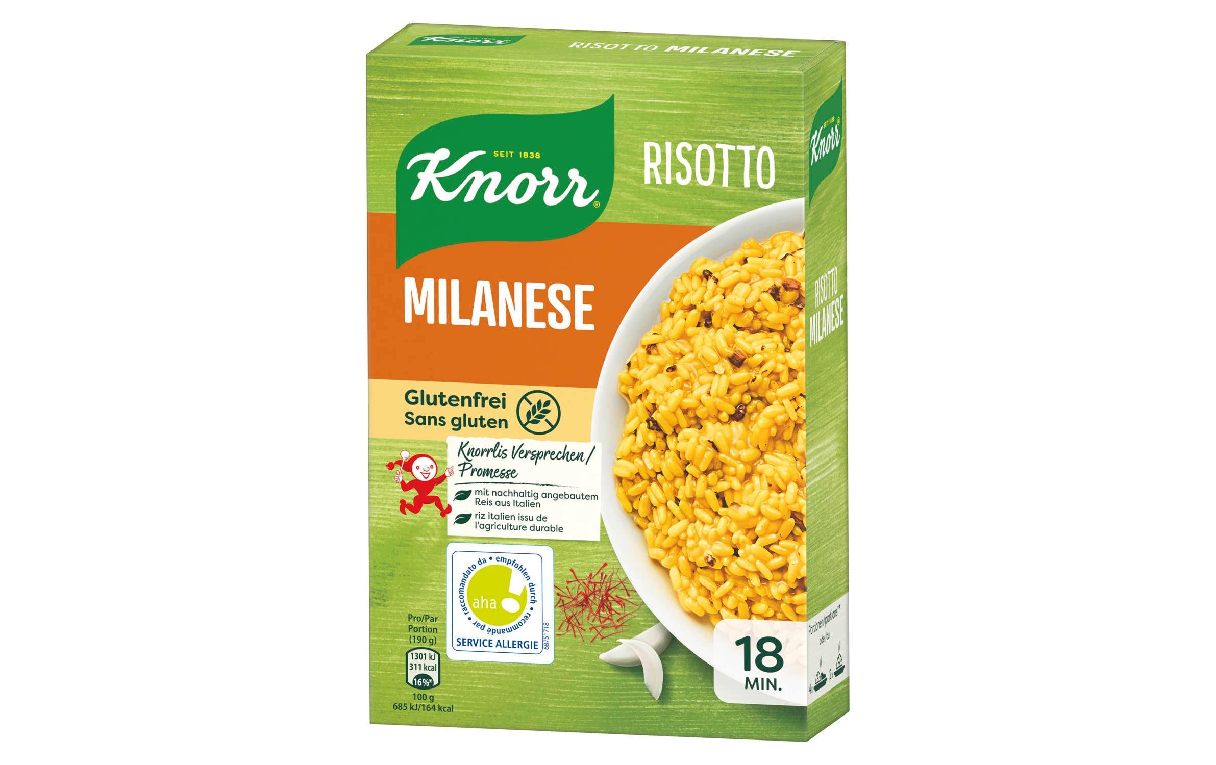 Risotto Milanese glutenfrei 250 gDas Traditionsgericht aus Mailand