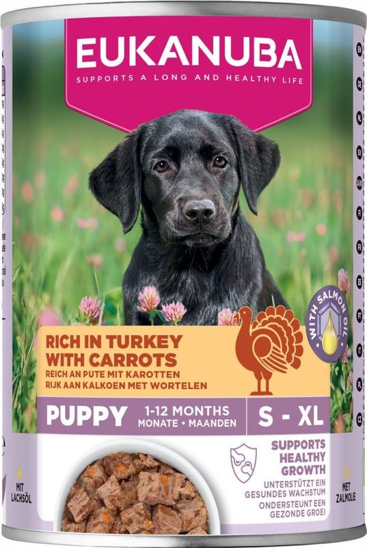 Eukanuba - Life Care Dog - Hondenvoer - Nat - Puppy - Kalkoen & Wortel - 400 gr
