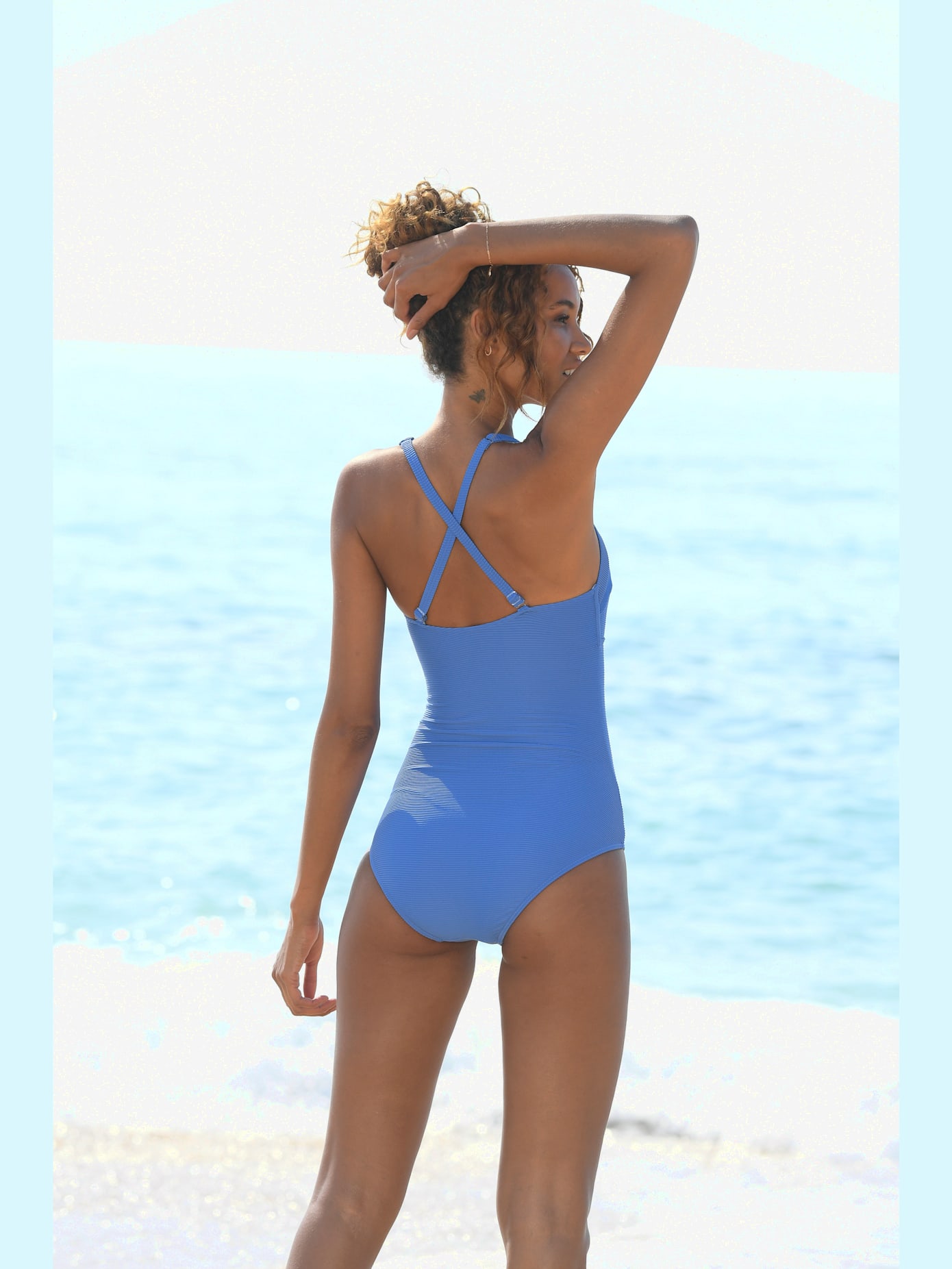 Maillot de bain tissu structuré élégant