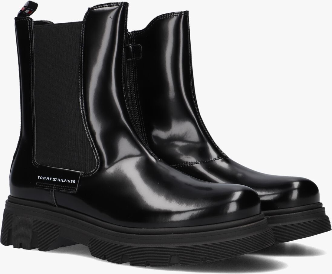 TOMMY HILFIGER zwarte tommy hilfiger chelsea boots chelsea boot