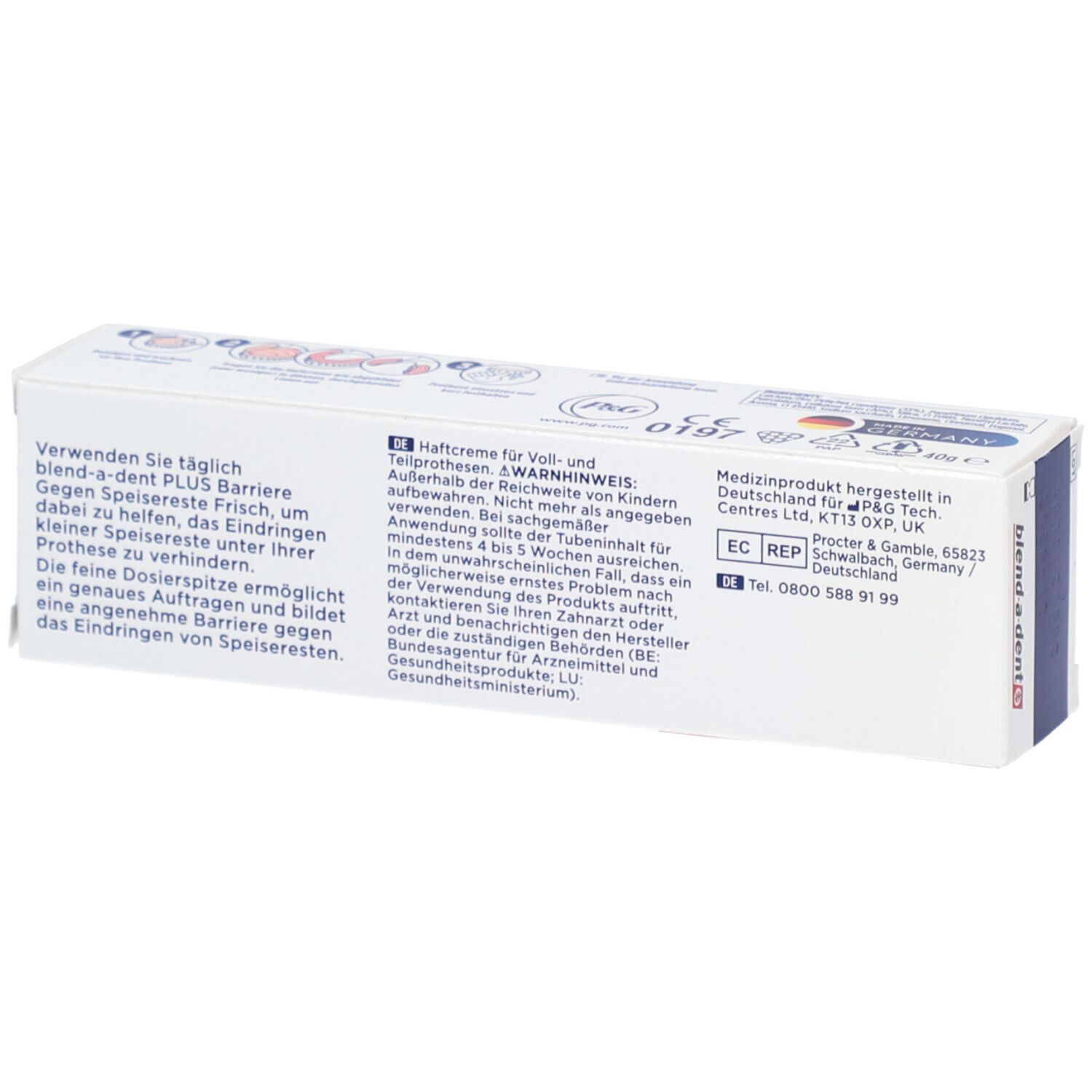 blend-a-dent Premium Barriere gegen Speisereste - Frisch