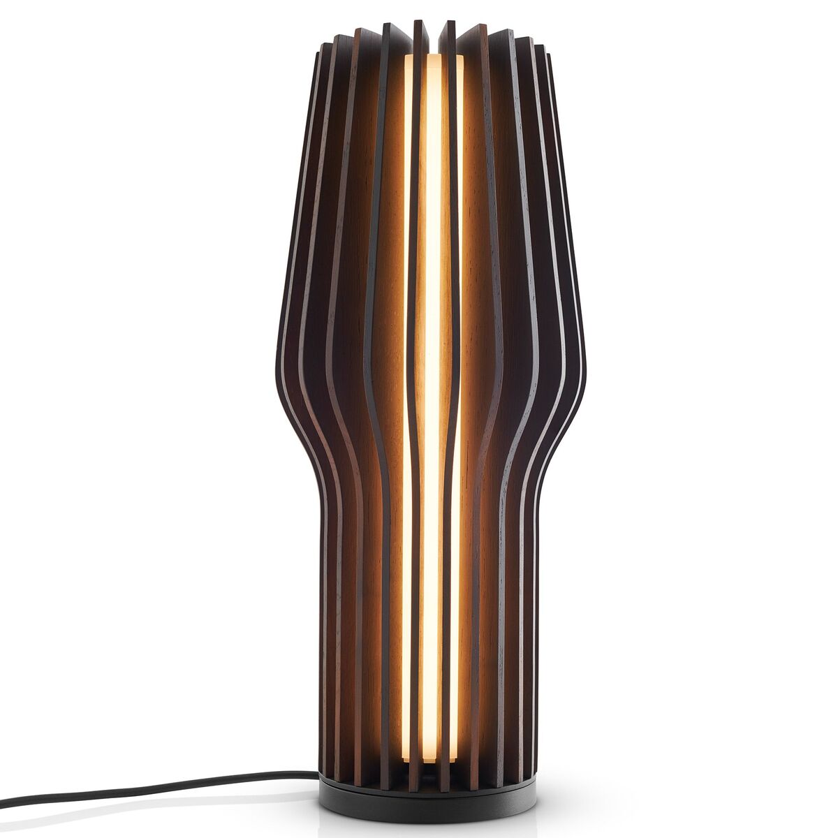 Radiant lampe, røkt eik