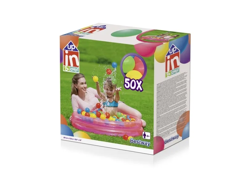 Bestway 51085, 73 L, 2 År, Vinyl, Blå, Lyserød