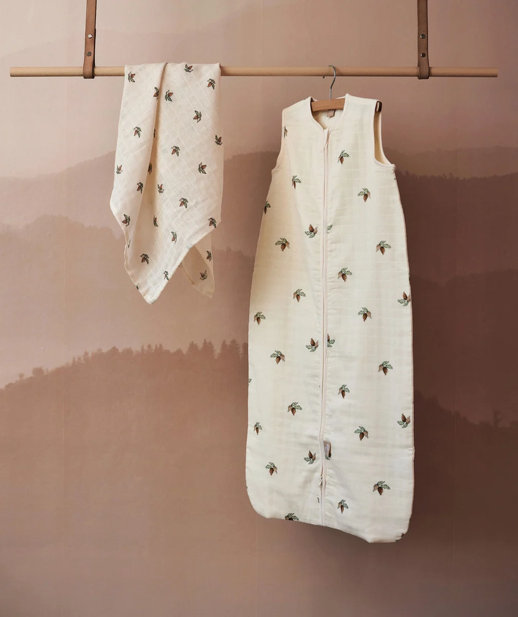 JOLLEINGIGOTEUSE SANS MANCHES BLANC CASSÉ IMPRIMÉ FORESTIER