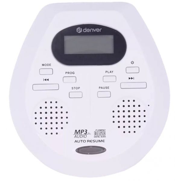 Denver DMP-395 Leitor de CDs Portátil MP3 White