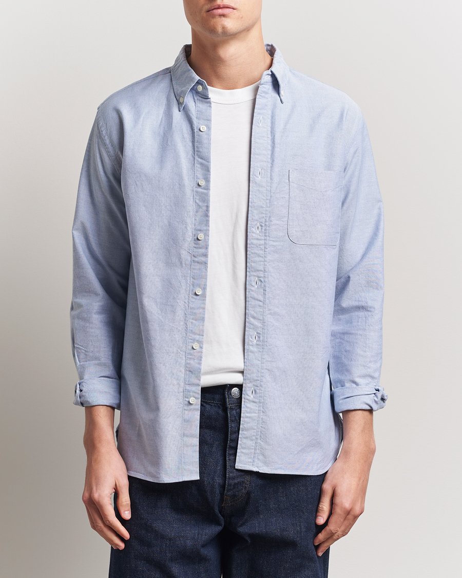 BEAMS PLUS Oxford Button Down Shirt Light Blue