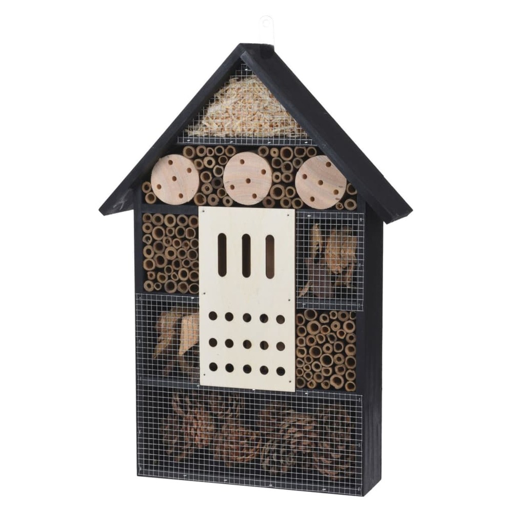 Hôtel à insectes xl bois noir