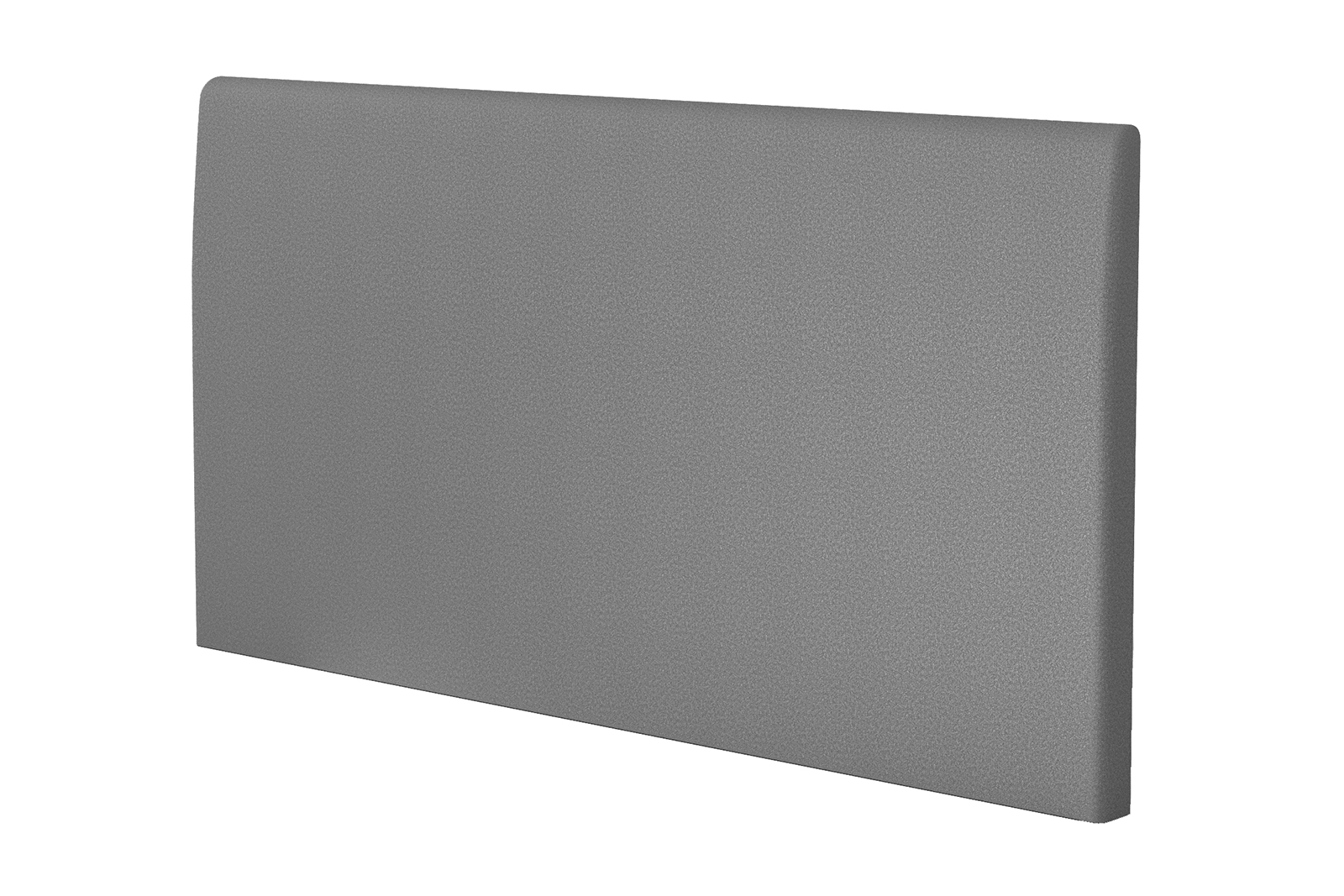 Lyra sengegavl Tekstil 392 grå. 150 cm bredde