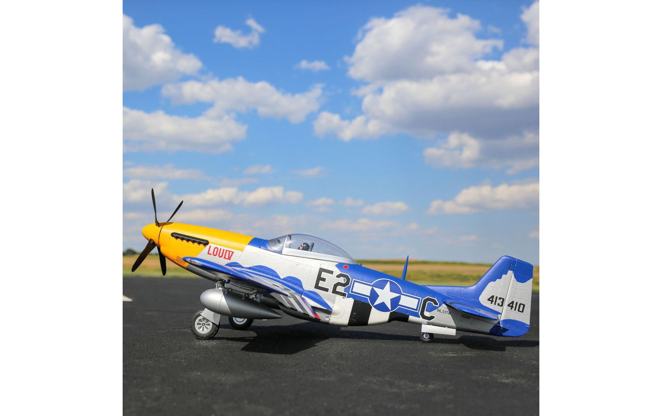 Flugzeug P-51D Mustang 1500 mm BNF Basic<br>Warbird