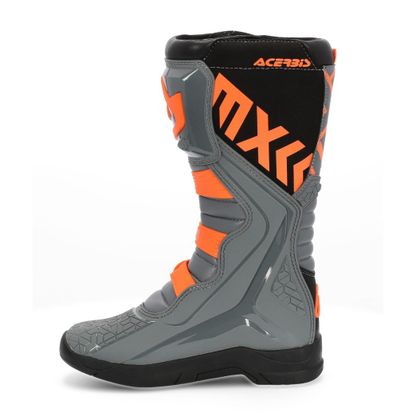 Bottes cross Acerbis X-TEAM GREY ORANGE 2023 - Gris / Orange