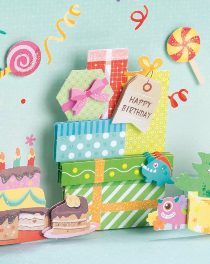 3D-Pop-Up-Karten GEBURTSTAG 2er-Set in bunt