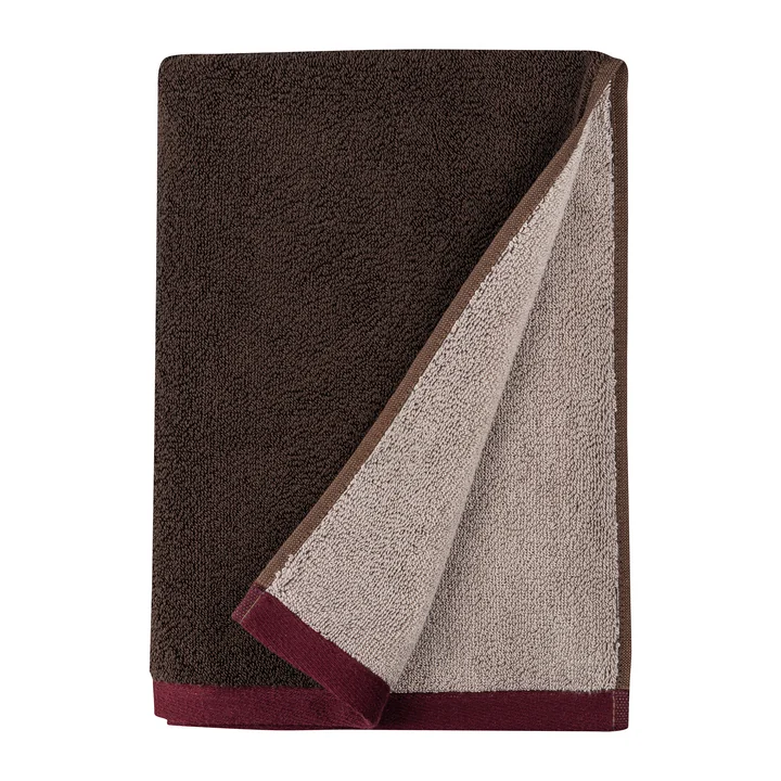 Mette Ditmer - Soft Badetuch, 70 x 133 cm, braun / sand