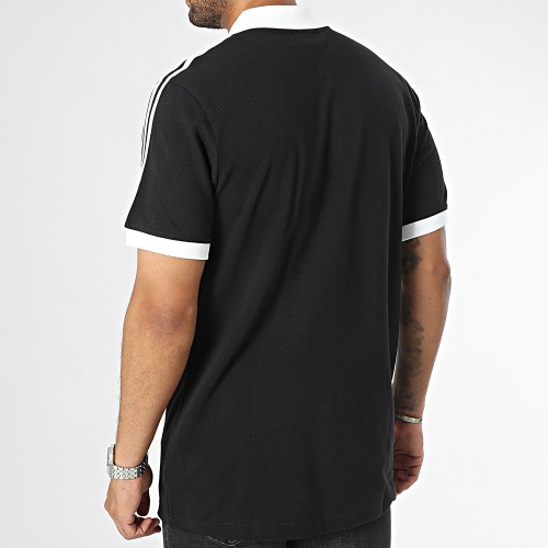 Polo Manches Courtes A Bandes 3 Stripes IL2501 Noir