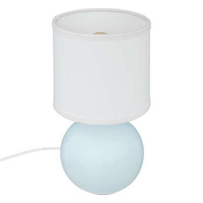 LAMPE BOULE HIVER BLEU H.25CM