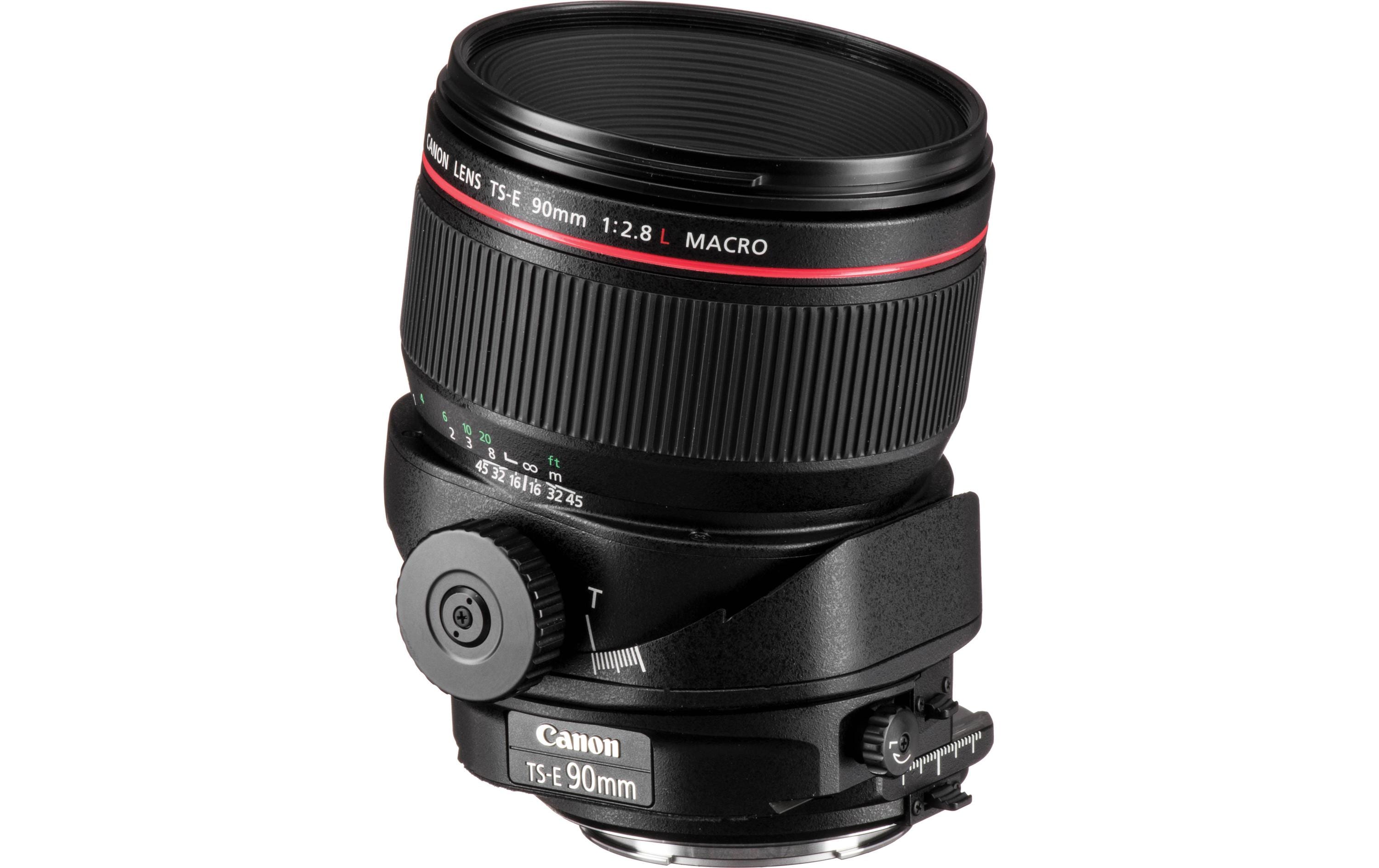 Festbrennweite TS-E 90mm F/2.8L Macro – Canon EF<br>Aussergewöhnliches Tilt- und Shift-Objektiv mit 90 mm Brennweite