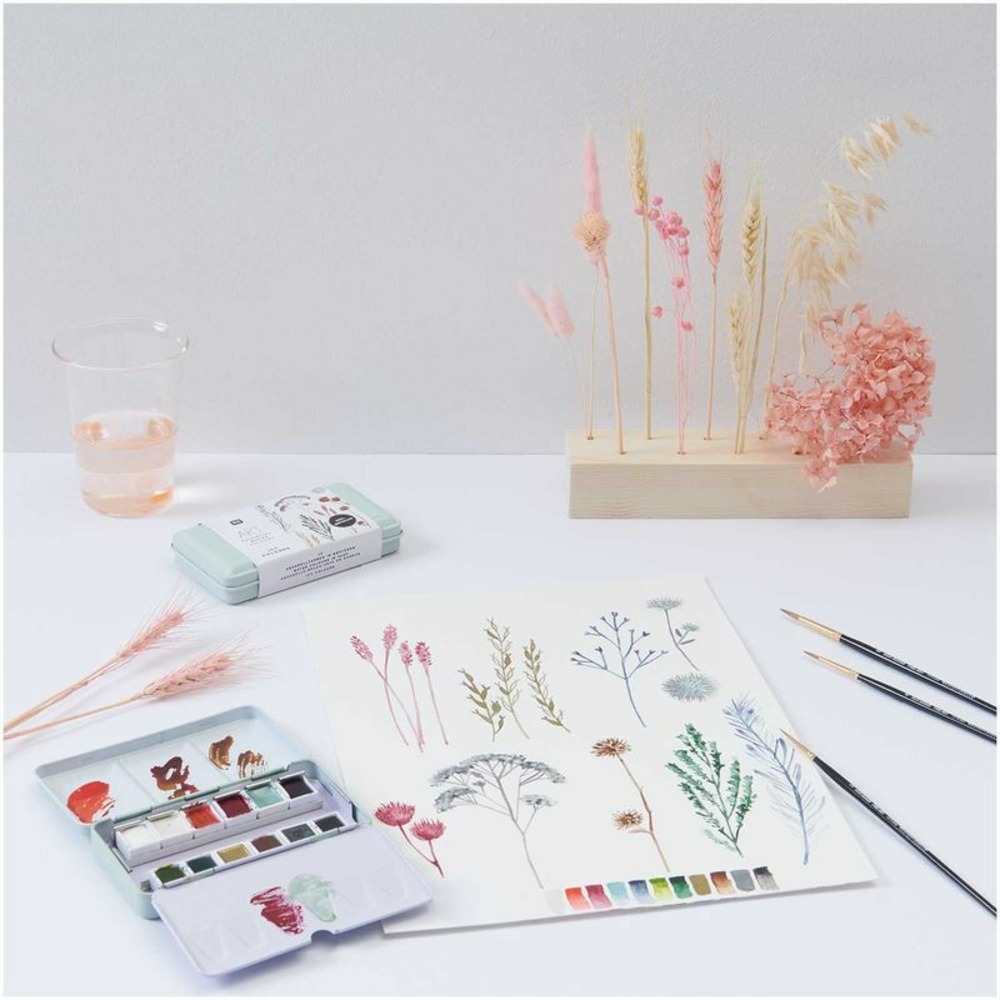 Palette d'aquarelle - couleurs froides