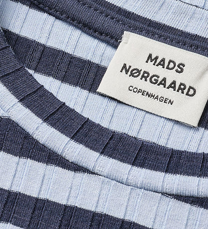 Mads Nørgaard Bluse - Rib - Talika - Parisian Night/Cashmere Blu