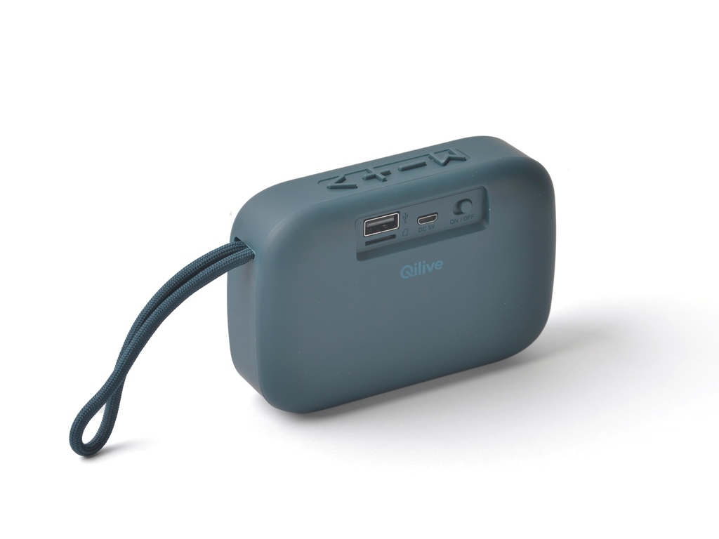 COLUNA PORTÁTIL QILIVE 600128297 AZUL BT 4W Q.1297