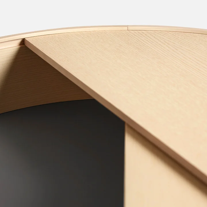 Woud - Arc Couchtisch Ø 66 cm H 38 cm, Eiche geölt