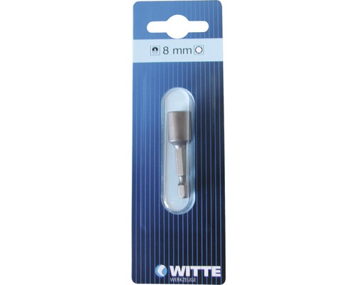 Witte SW8 dopsleutelinzet met magneet