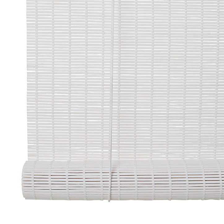 Store enrouleur bambou Colours Java blanc 120 x 180 cm