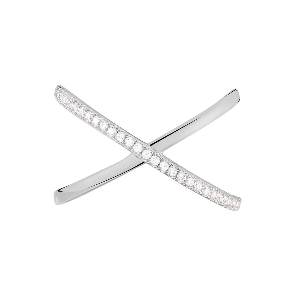 Bague Miya Argent Blanc Oxyde De Zirconium