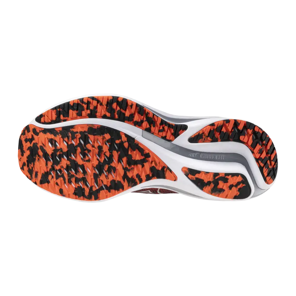 Mizuno Wave Rider Hardloopschoenen Rood/Zilver/Zwart Heren
