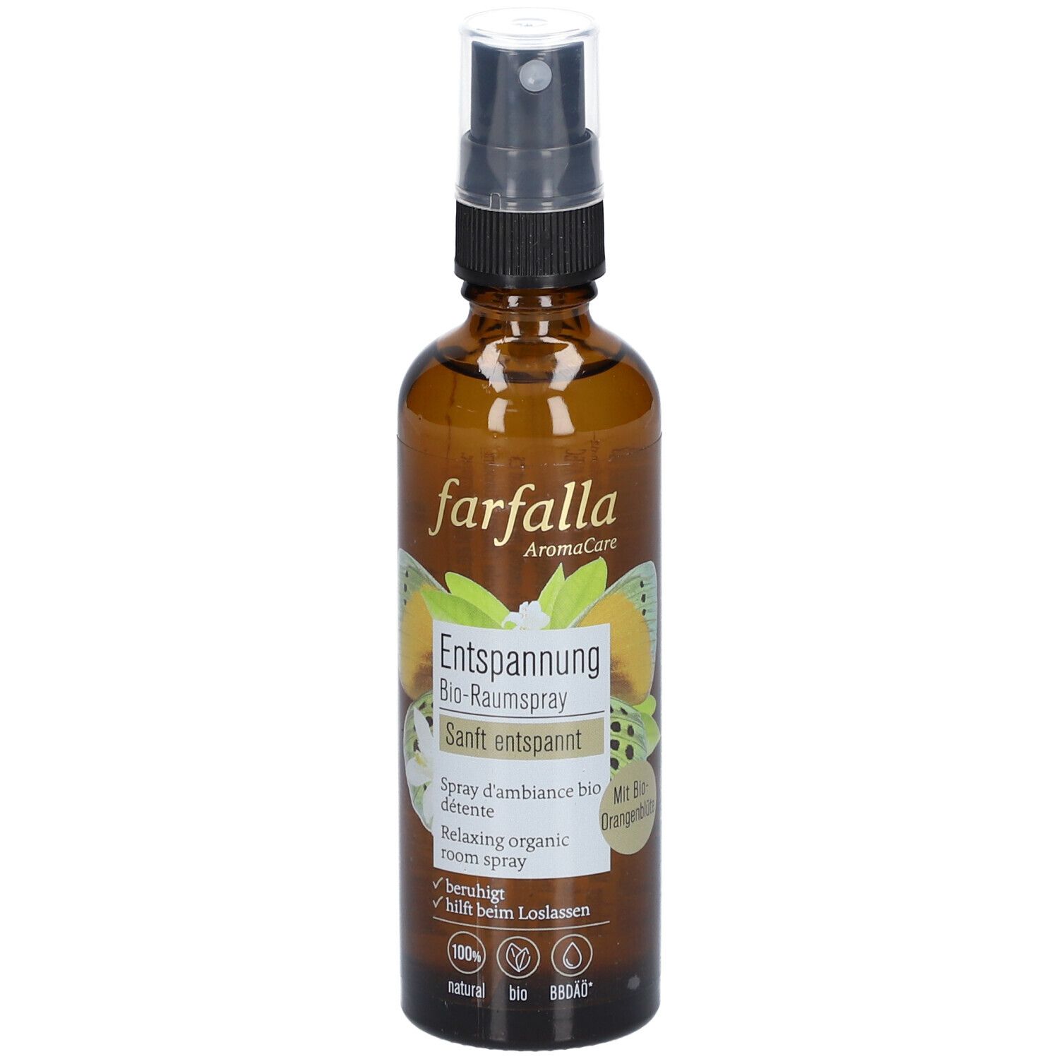 farfalla Sanft entspannt Orangenblüte Raumspray