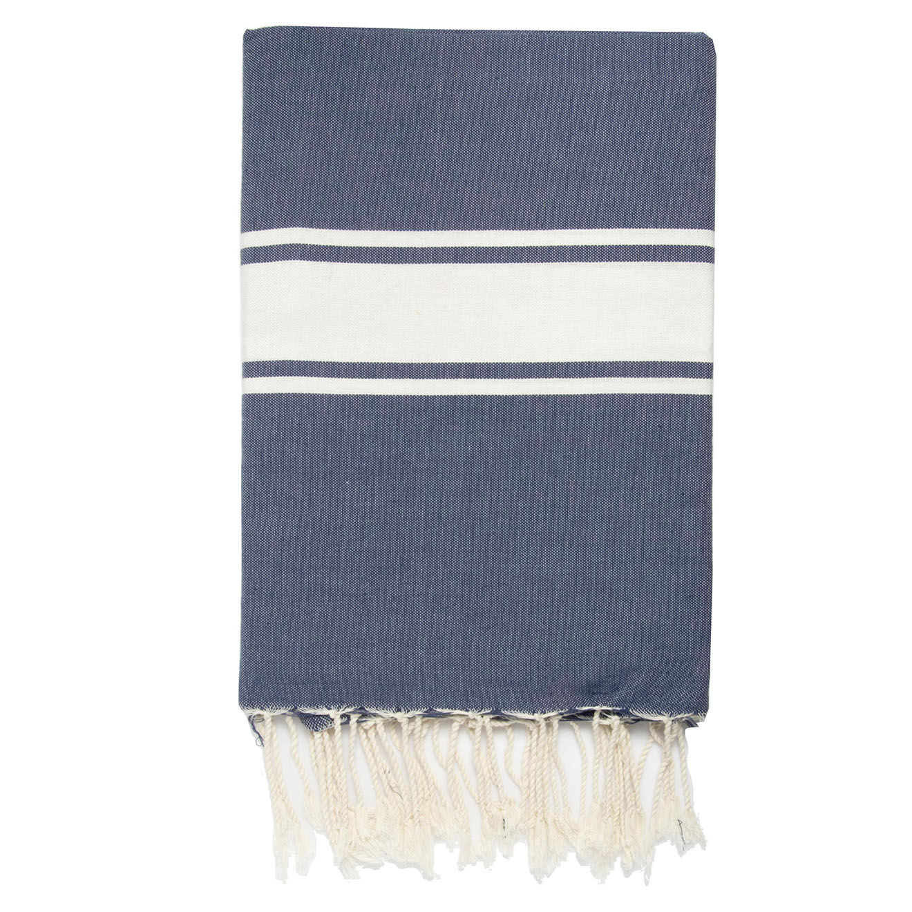 Febronie Nappe 100% Coton 200 g/m² Saint-Tropez bleu jean/blanc
