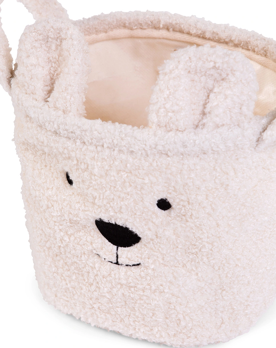 Aufbewahrungskorb TEDDY 3er-Set in offwhite