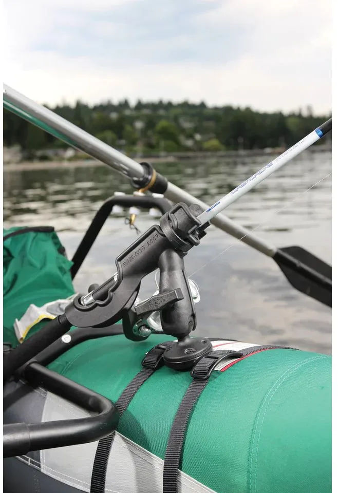 RAM Mounts Ram Float Tube Strap Adapter Ball Base Stoppfeste Med Ram C-Kule Til Bellybåt