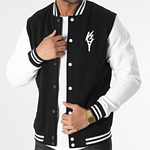 Veste Teddy V2V Noir Blanc