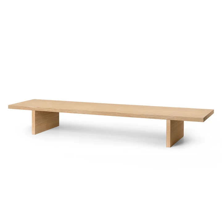 Ferm Living - Kona Low Beistelltisch, 140 x 34 cm, Eiche