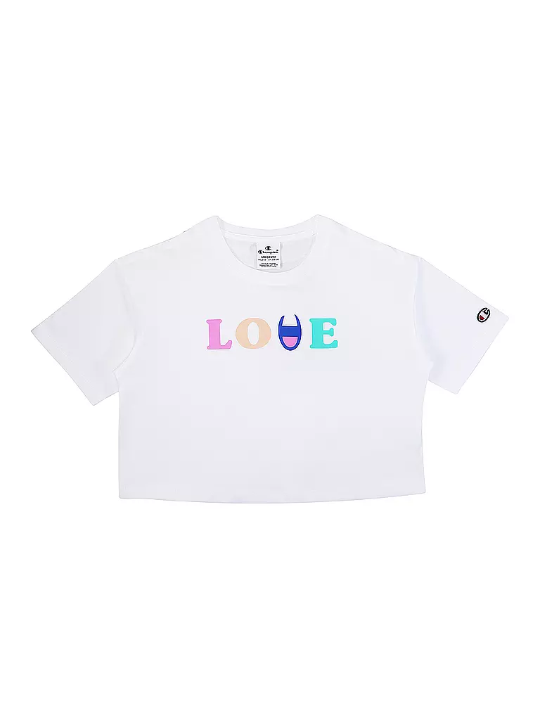 CHAMPION Mädchen T-Shirt Boxy Fit weiss